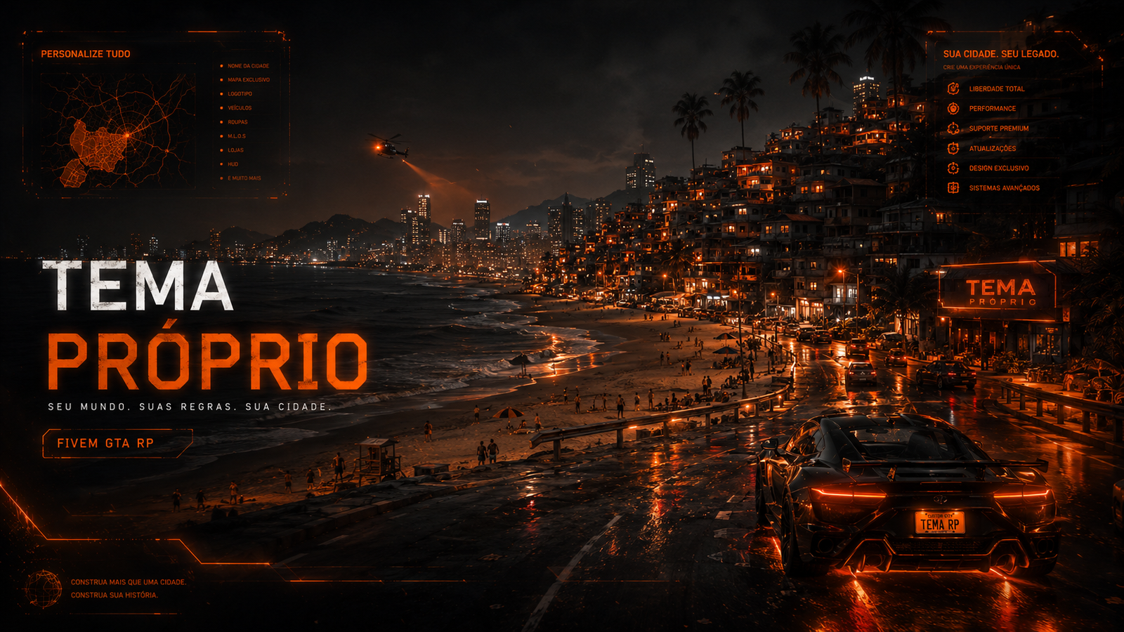Banner Tema Próprio para base FiveM GTA RP